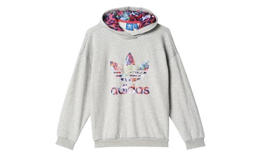 Originals S Rose Hoodie GS "Grey Heather / Multicolor / Fresh Pink" S96103