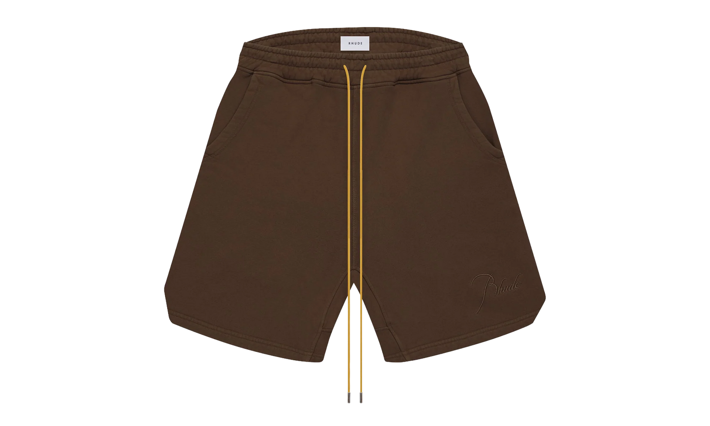 Script Logo Sweatshorts "Brown" RHFW22SH07012090 BRN