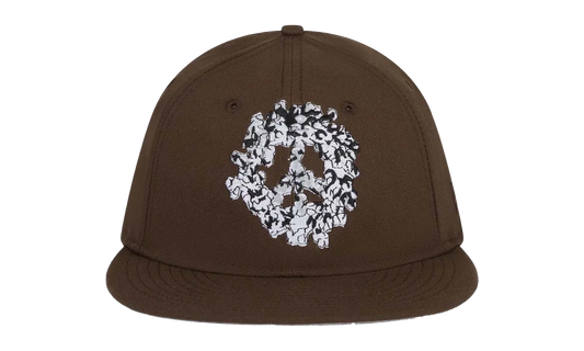 Peace Wreath Snapback Hat "Brown" DT571