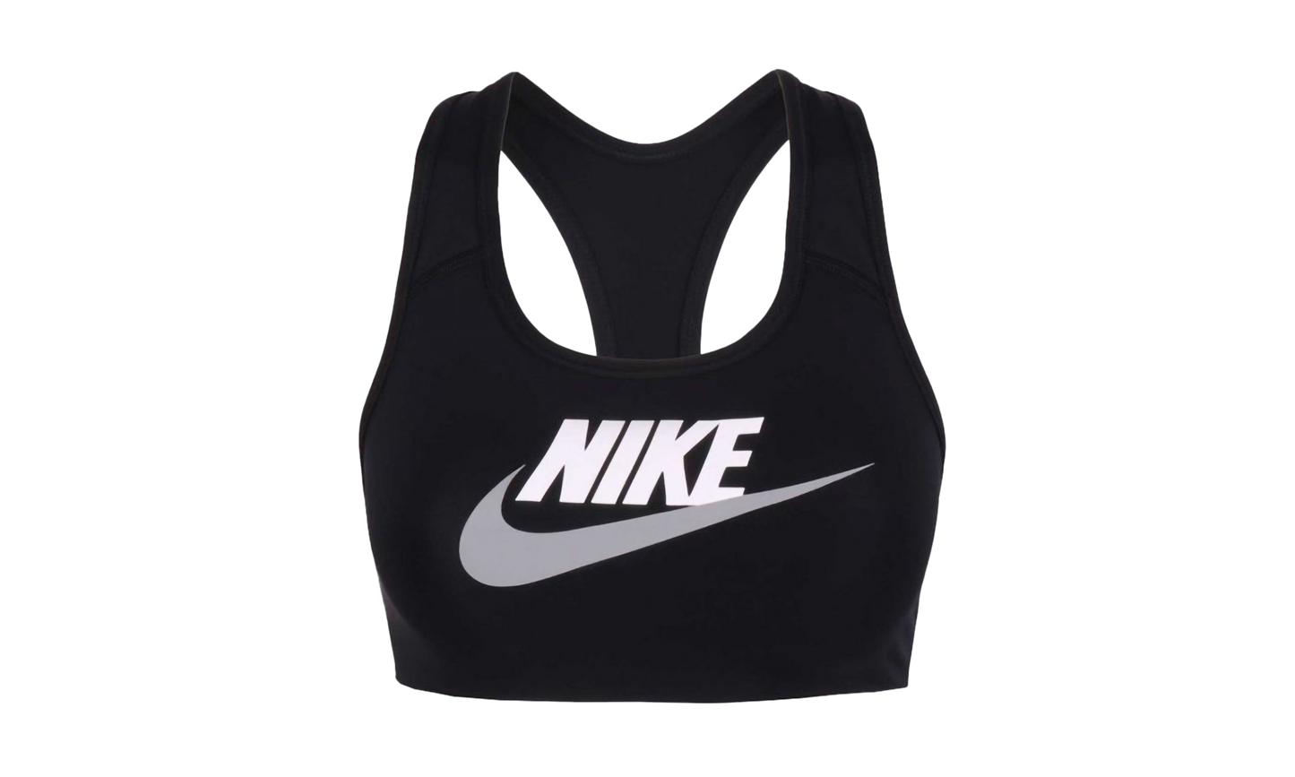Dri-fit Swoosh Medium-support Graphic Sports Bra"Black/White" DM0579 010