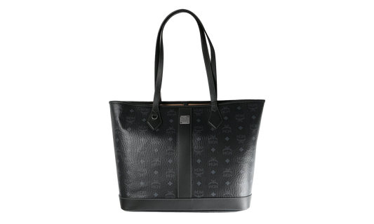 Medium Liz Shopper in Visetos "Black" MWPGSLR02BK001