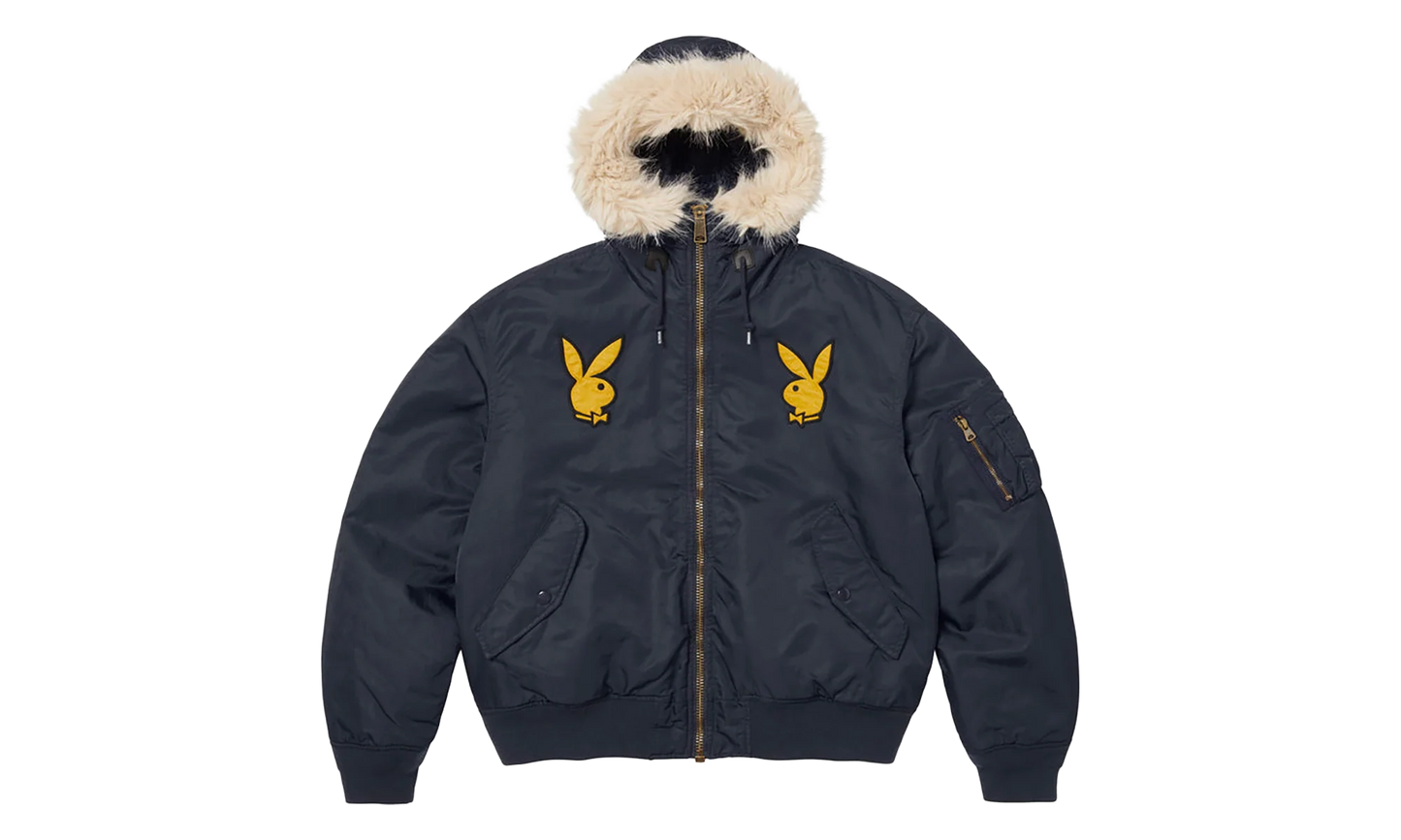 Playboy® Hooded MA-1 "SS26 - Navy" SU27111