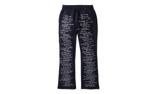 WDW Scripture Sweatpants "Navy Blue" FOADCFN7