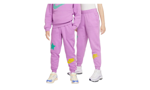 Sportswear Club Fleece Jogger Pants GS "Rush Fuchsia / Emerald Rise / Opti Yellow" FD3031 532
