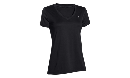 Tech V-Neck Short Sleeve T-Shirt WMNS "Black" 1255839 002