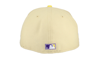 59FIFTY New York Mets Liberty Collection 40th Anniversary Patch Fitted Hat "Cream / Purple" NE206