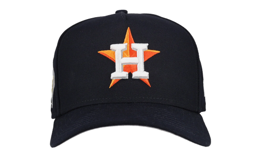 9FIFTY Houston Astros 2017 Team Color A Frame Snapback Hat "Black (Grey Brim)" NE474