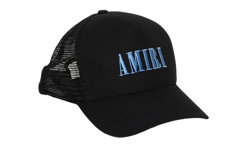 Core Logo Trucker Hat "Black / Dusty Blue" PF22MAH001 803 BLAC