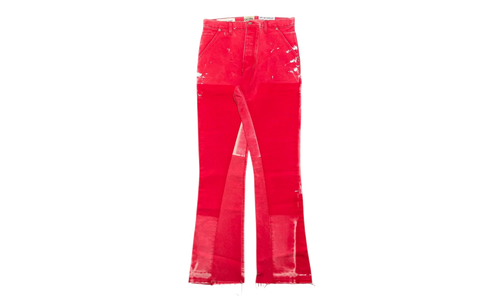 LA Flare Carpenter Pants Paint Splatter "Red Multi" GDPSLFJR