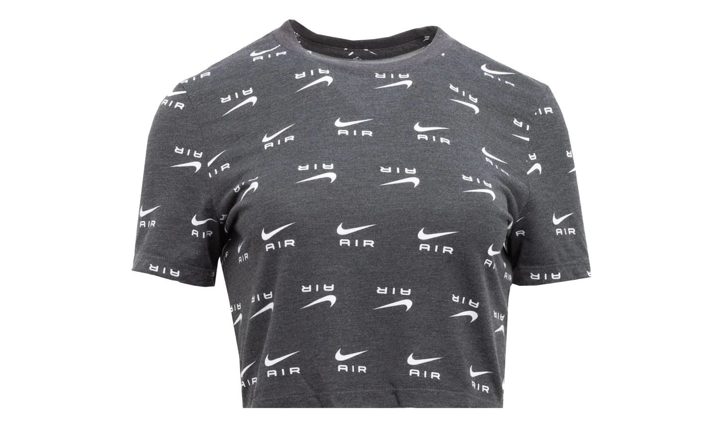Air Slim-fit Printed Crop T-shirt WMNS "Black / White" DZ3751 010