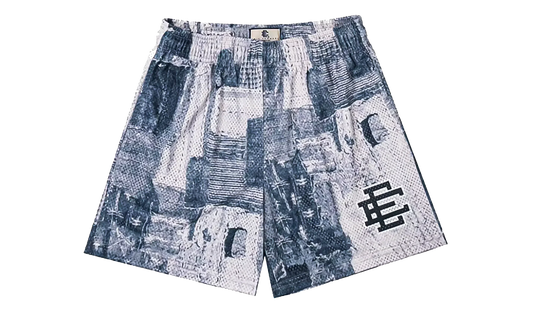 EE BASIC SHORT "SS23 - Grey Boro Patchwork" EE714