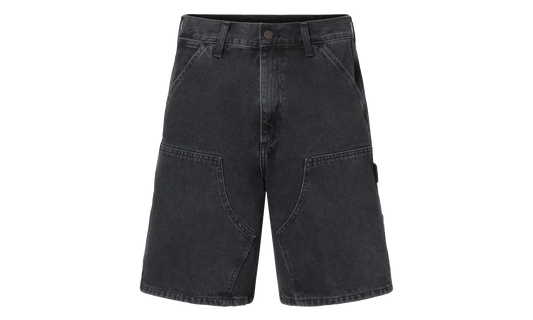 Double Knee Shorts "Black Stoned Washed" I034867 89 06