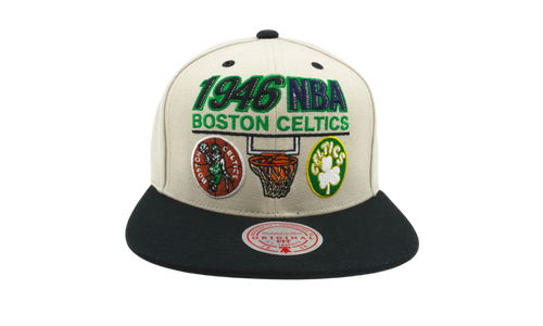 NBA Hardwood Classics First Of Many Snapback Cap "Boston Celtics - Off White" HHSS6330 BCEYYPPPOFWH