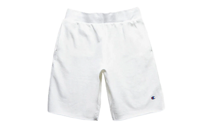 C-Life Reverse Weave Cut Off Shorts "White" 89597 045
