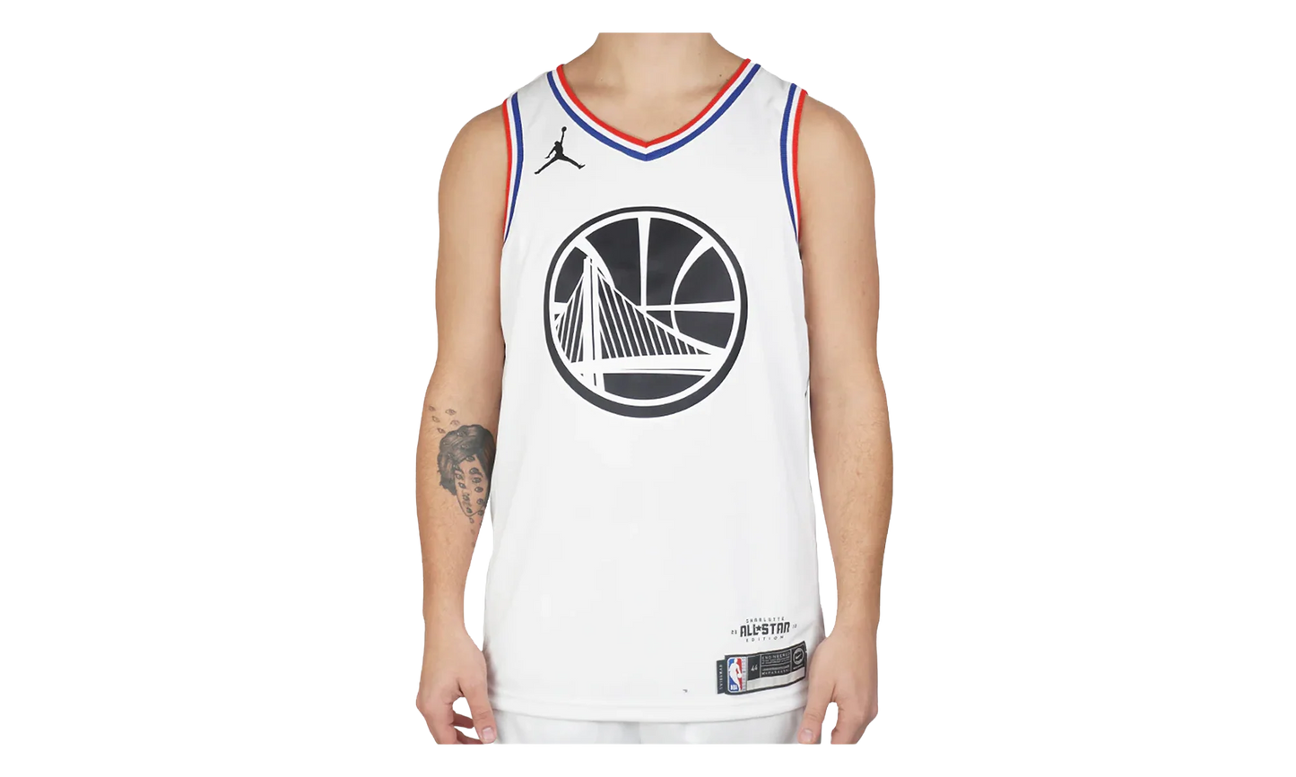 Air Jordan NBA GSW Curry All-Star Edition Swingman Jersey "White" BV3574 101