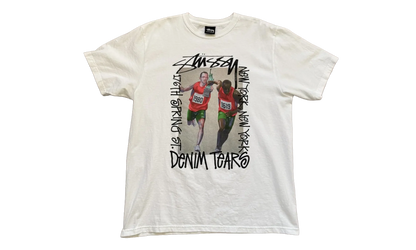 Stussy Pass The Baton Short Sleeve Tee Shirt "White" DT333