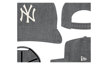 9TWENTY New York Yankees Snapback Hat "Graphite Nylon" NE285