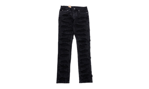 KSUBI Trippie Redd Chitch Shredded Jeans "Black" CNT4QG7A