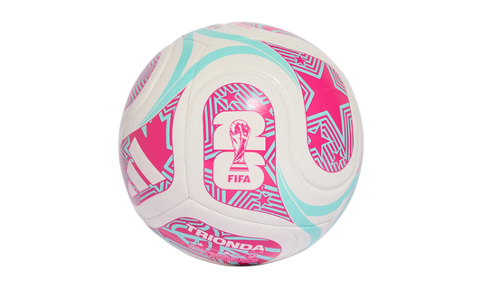 FIFA World Cup 26 Trionda Club Football "White / Flash Aqua / Shock Pink" JD8054