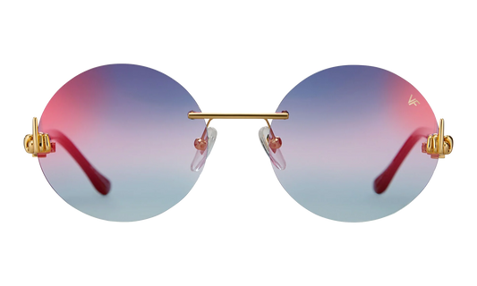 508 Rimless Drill Mount F.U. Edition 24KT "Yellow Gold / Black / Grape Pop" DMMF2 0009 16T7