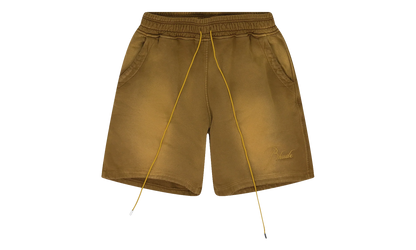 Embroidered Script Logo Sweatshorts "Camel" RHPF23SH051500003 CAML