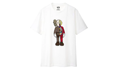 Uniqlo Flayed Tee "White" KAWS202501