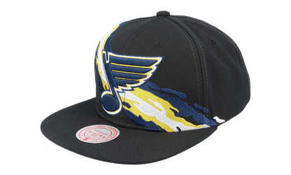 NHL Vintage Paintbrush Snapback Cap "St. Louis Blues - Black" 6HSSSH22087 SLUBLCK