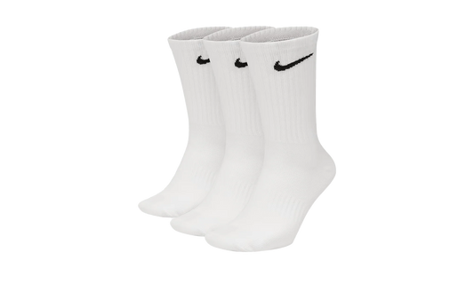 Everyday Lightweight Training Crew Socks (3 Pairs) "White / Black" SX7676 100