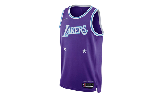NBA La Lakers 2021-22 75Th City Swingman Jersey "Purple" DB4067 504