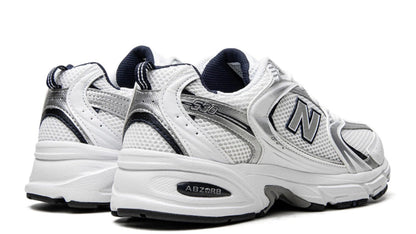 530 White Silver Navy