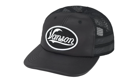 Vanson Leathers Mesh Back 6-Panel "FW25 - Black" SU27091