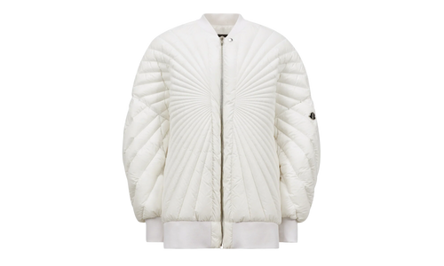 Rick Owens Woven Radiance Peter Jacket "Milk" MON40