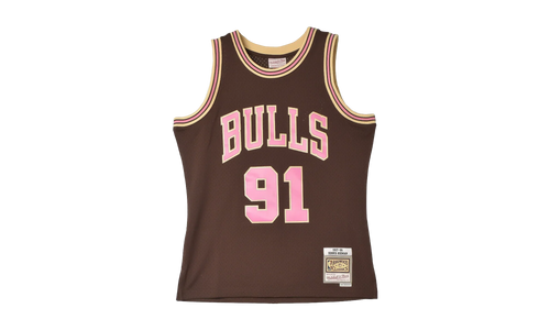 Brown Sugar Bacon Dennis Rodman Swingman Jersey "1997 Chicago Bulls - Brown" TFSM6695 CBU97DRDBROW