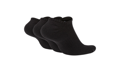 Everyday Cushioned Training No-Show Socks "Black / White - (3 Pairs)" SX7673 010