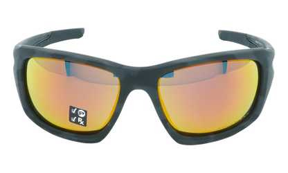 Valve Polarized Sunglasses "Matte Black Camo / Ruby Iridium Polarized" OO9236 31