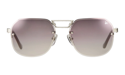 CEO Bevel Rimless Drill Mount 18KT "White Gold / Pastel Mauve Flash Silver" DMCE2 0009 48B4
