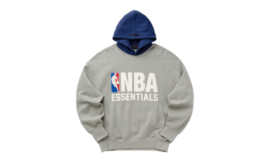 NBA SPORTS FIT HOODIE "CONCRETE HEATHER / ESTATE BLUE" 192NB256402F