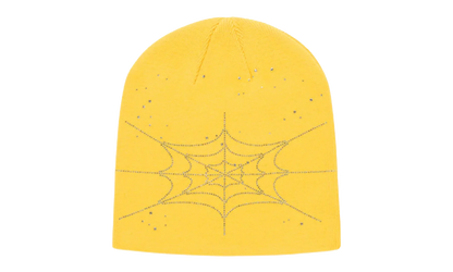 Rhinestone Skully Beanie "Yellow" SP5der370