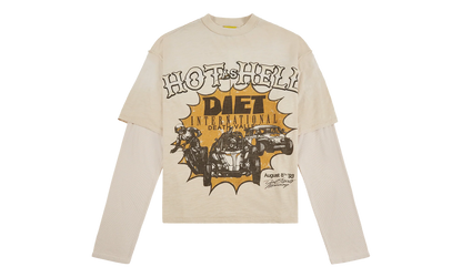 Hot As Hell Layered Tee "Antique White" DSM S26 021