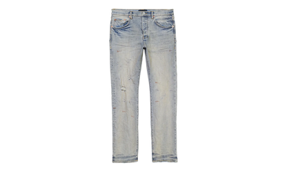 OIL REPAIR SLIM STRAIGHT SKINNY JEANS "Super Light Indigo" P011 SORS123