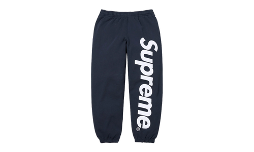 Satin Appliqué Sweatpant "SS26 - Navy" SU27516