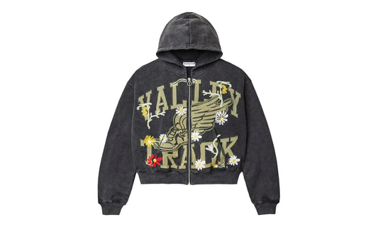Midnight Garden Zip Up Hoodie "Black" FAU1N9ZS