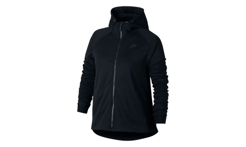 Sportswear Tech Fleece Full Zip Plus Size Hoodie WMNS "Black" 863125 010