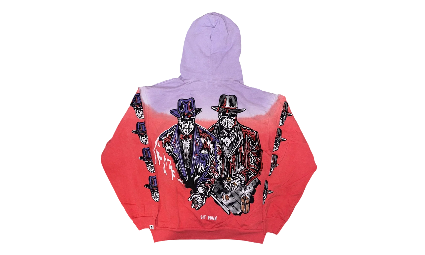 Sit Down Hoodie "Purple / Red" WL013