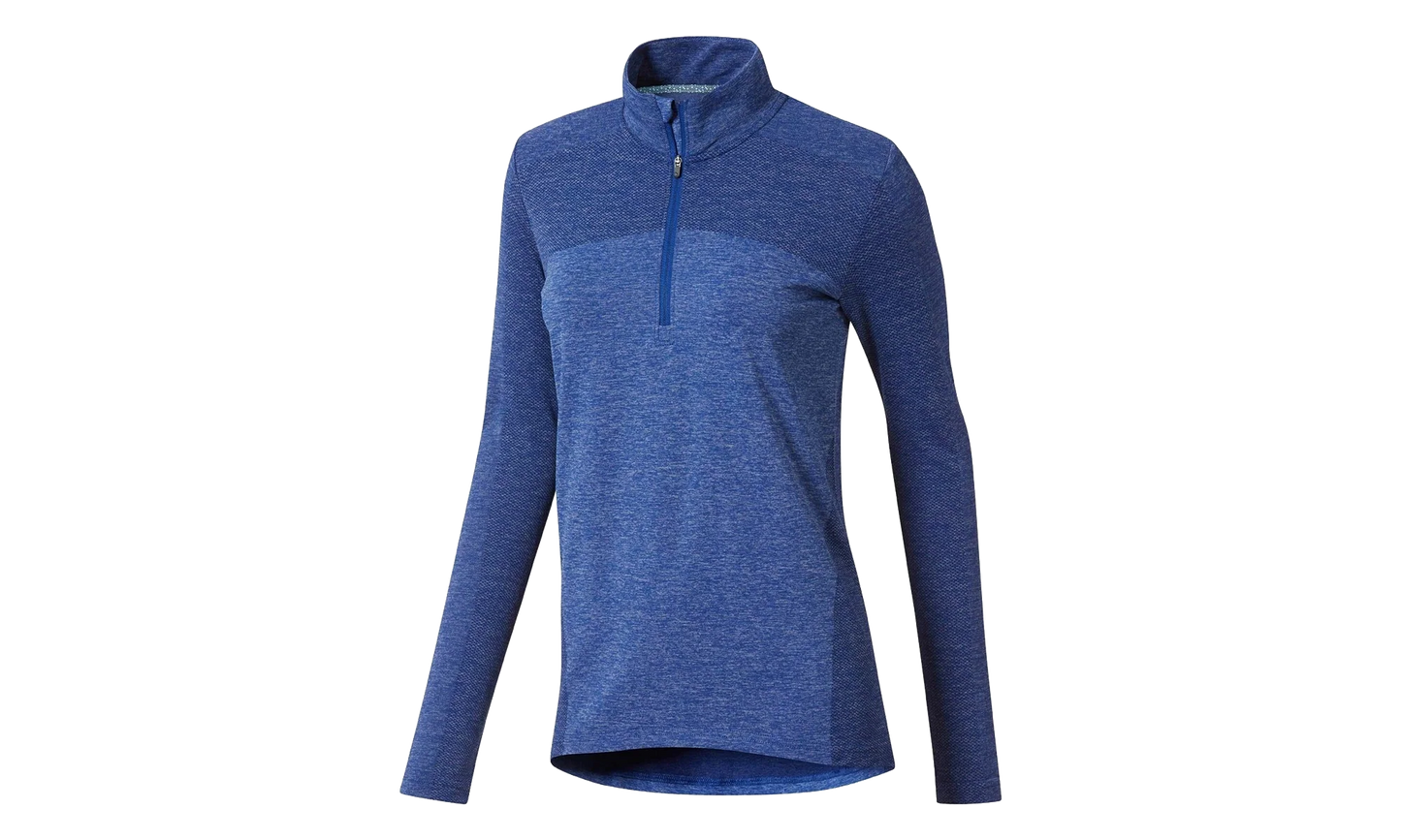 Evoknit Seamless 1/4 Zip Sweater WMNS "Peacoat Heather" 574645 06