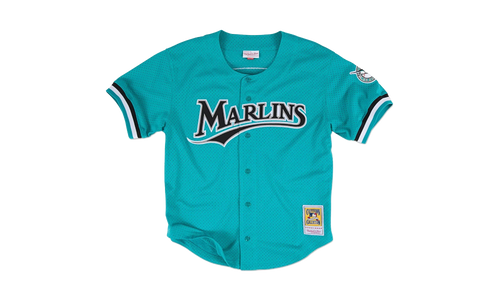 MLB Andre Dawson Authentic Batting Practice Jersey "1995 Miami Marlins - Teal" ABBFGS18311 FMATEAL95ADA