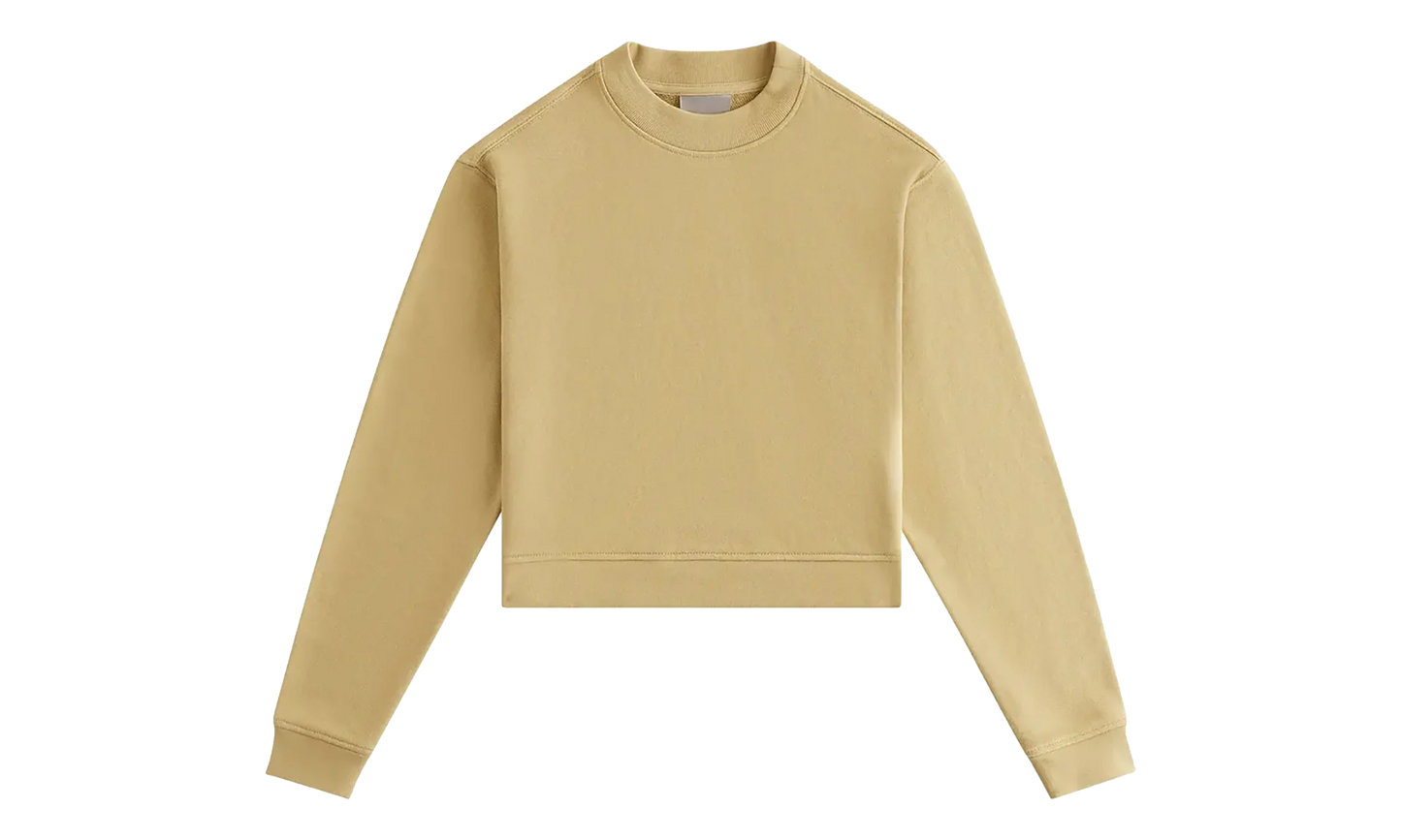Haylen Cropped French Terry Crewneck "Beige" KHW030227 953