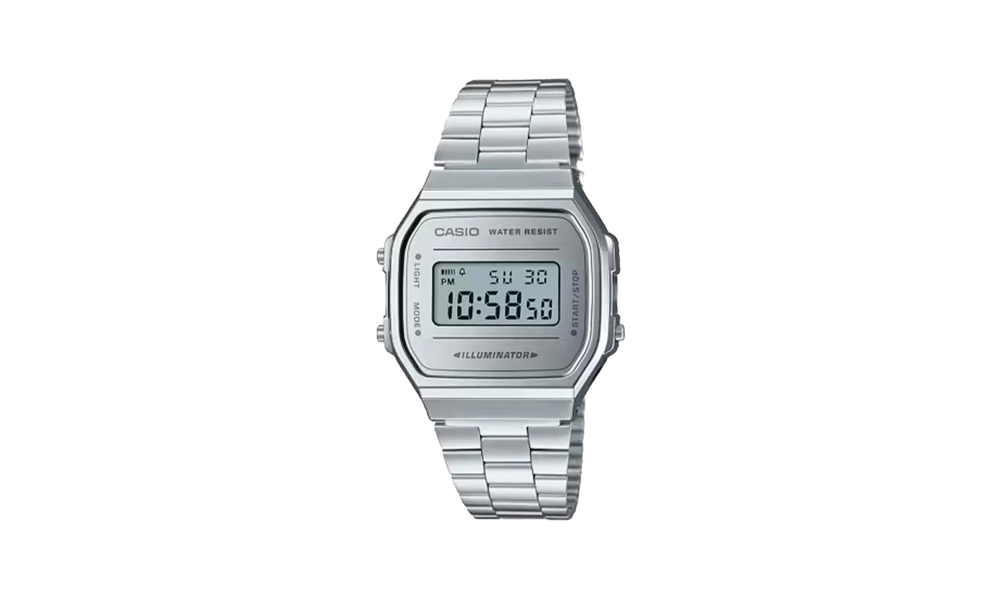 Vintage A168 Digital "Silver" A168WEM 7VT