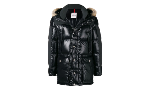 Puffer Jacket Frey Nylon Down Jacket "Black" MON06