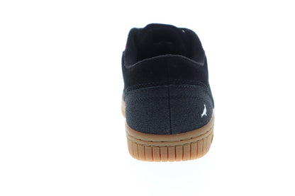 Airwalk The One AW2017A Womens Black Suede Low Top Lace Up Skate Sneakers Shoes